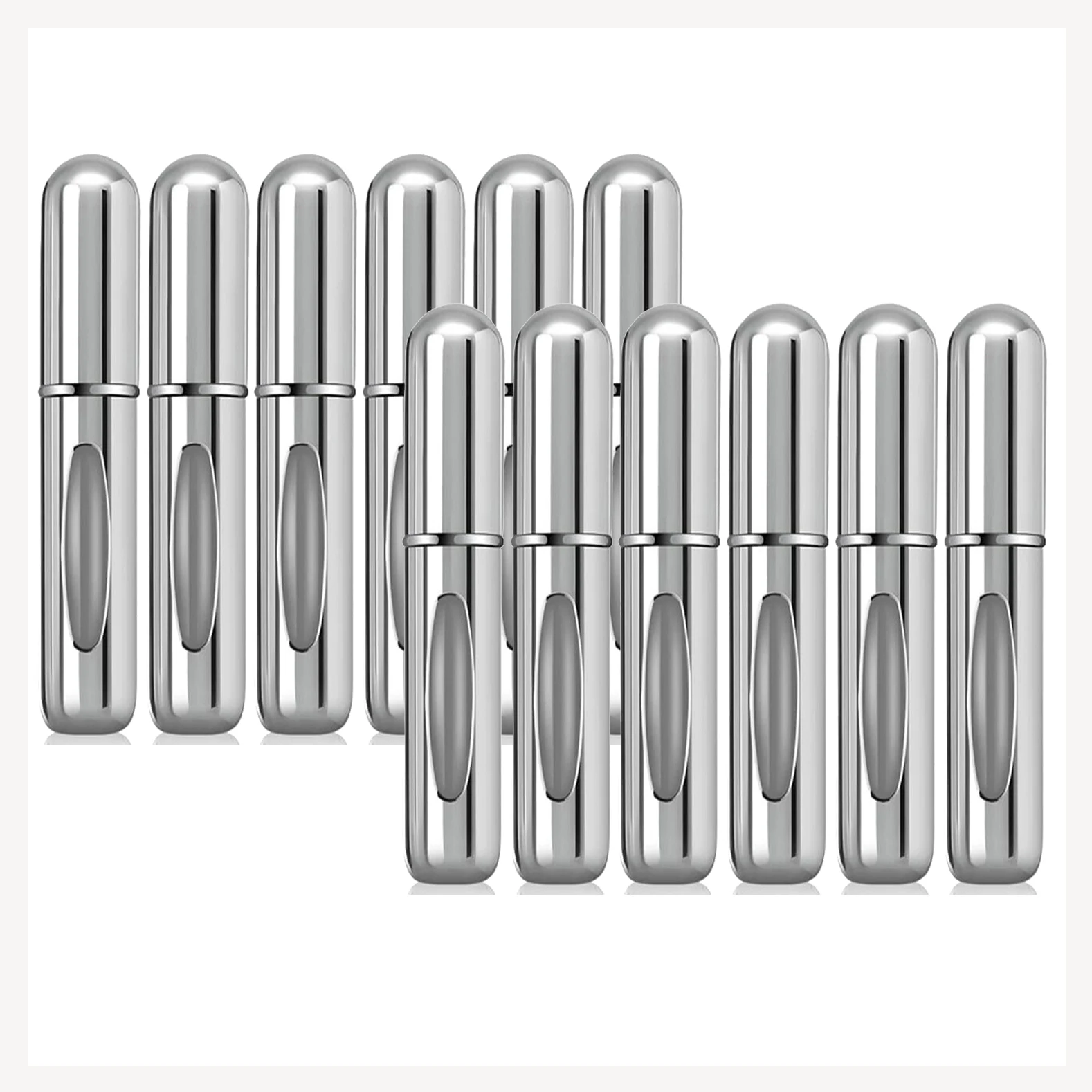 10pcs 5/10ml Silber Parfüm Nachfüll flasche tragbare Mini Zerstäuber nachfüllbare Spray Frauen Spender Reise größe Köln Sprüh gerät