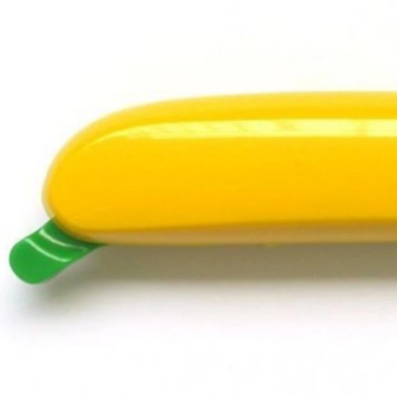 Bolígrafo retráctil divertido con forma plátano, novedad, 5 uds., escribe suavemente