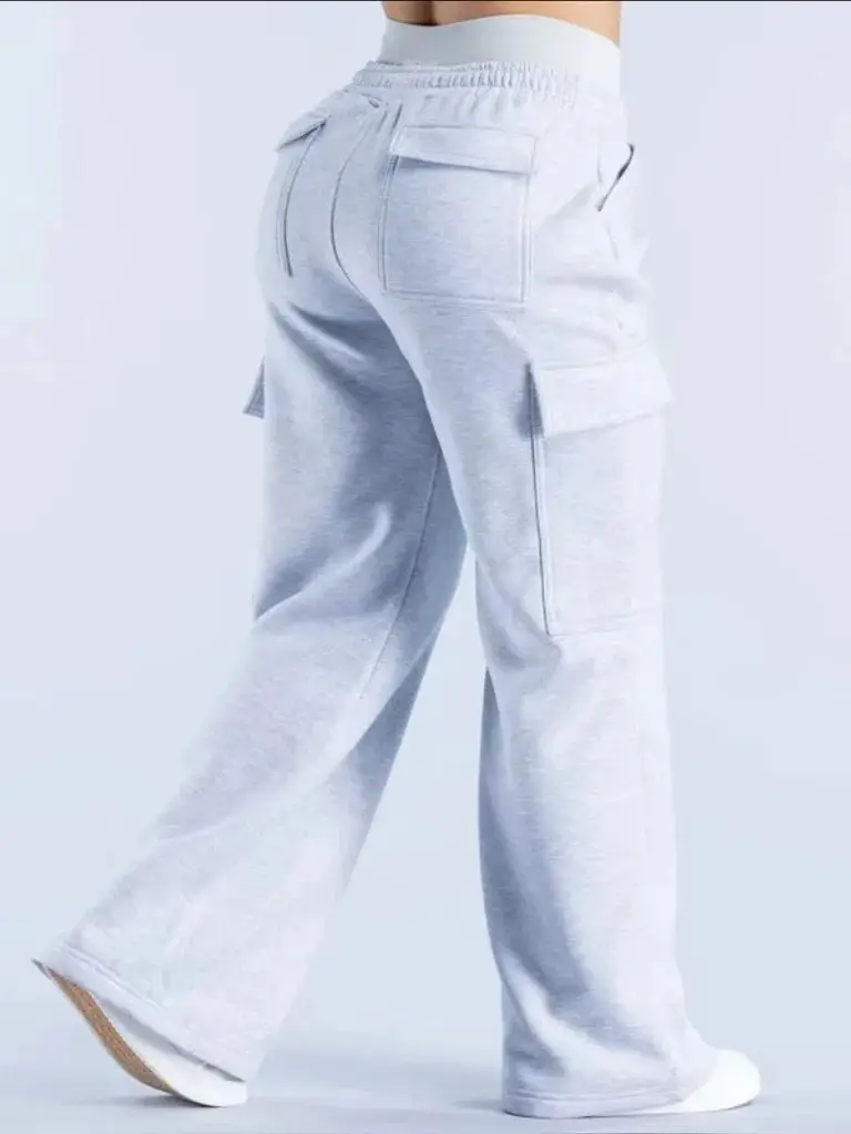 NOLOGOMen pantalons décontractés poches multiples Style américain pantalons de travail femmes taille basse ceinturée jambe droite pantalon large