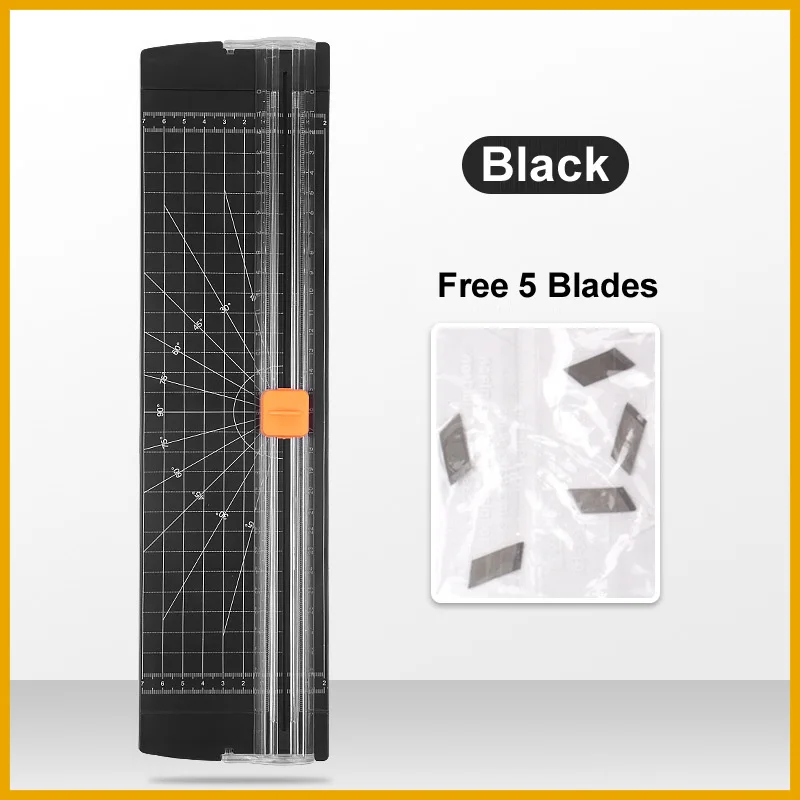 A4 Paper Cutter Paper Blade for Photo Trimmers Scrapbook Lightweight Mat Machine-Unidirectional Cutting +5 Free Blades Tool
