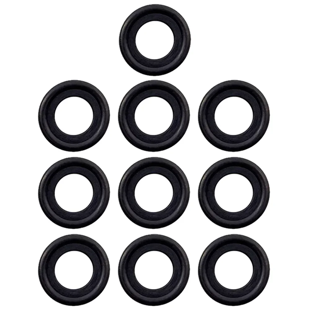 10Pcs Auto Black Rubber Oil Drain Plug Gaskets Washer Replacement For GM 12616850 3536966 097-119 New