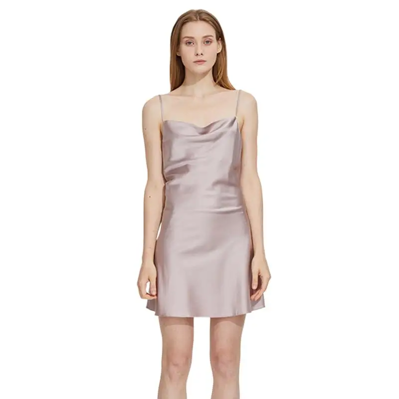 French Elegant Acetate satin Dresses Women Red Black artificial silk mini party Dress Ladies Christmas Dress Night Vestidos