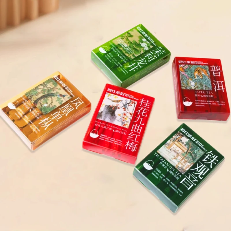 

High-end Tea Gift Box 2gX12pcs Novel Teapowder Box Pu'er Oolong Jasmine Flower Fragrance Sealed Box Natural New Products Chinese