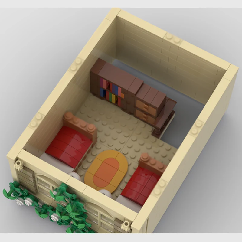 City Street View Model MOC Building Bricks Apartment Residence Modular Technology Children Holiday Gifts Assemble Toys Suit