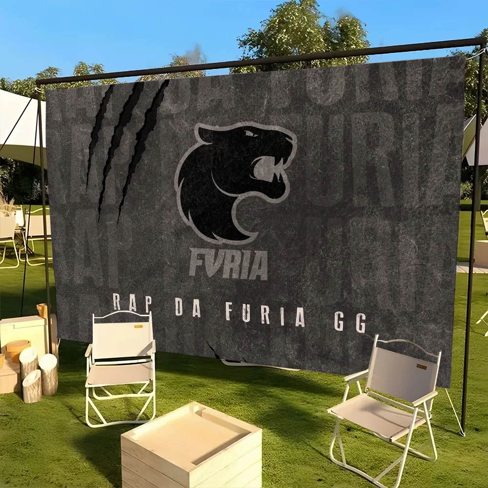 F-FURIA Csgo Esports LOGO flag For Picnic Party Art Home Decoration Outdoor Camping Banner