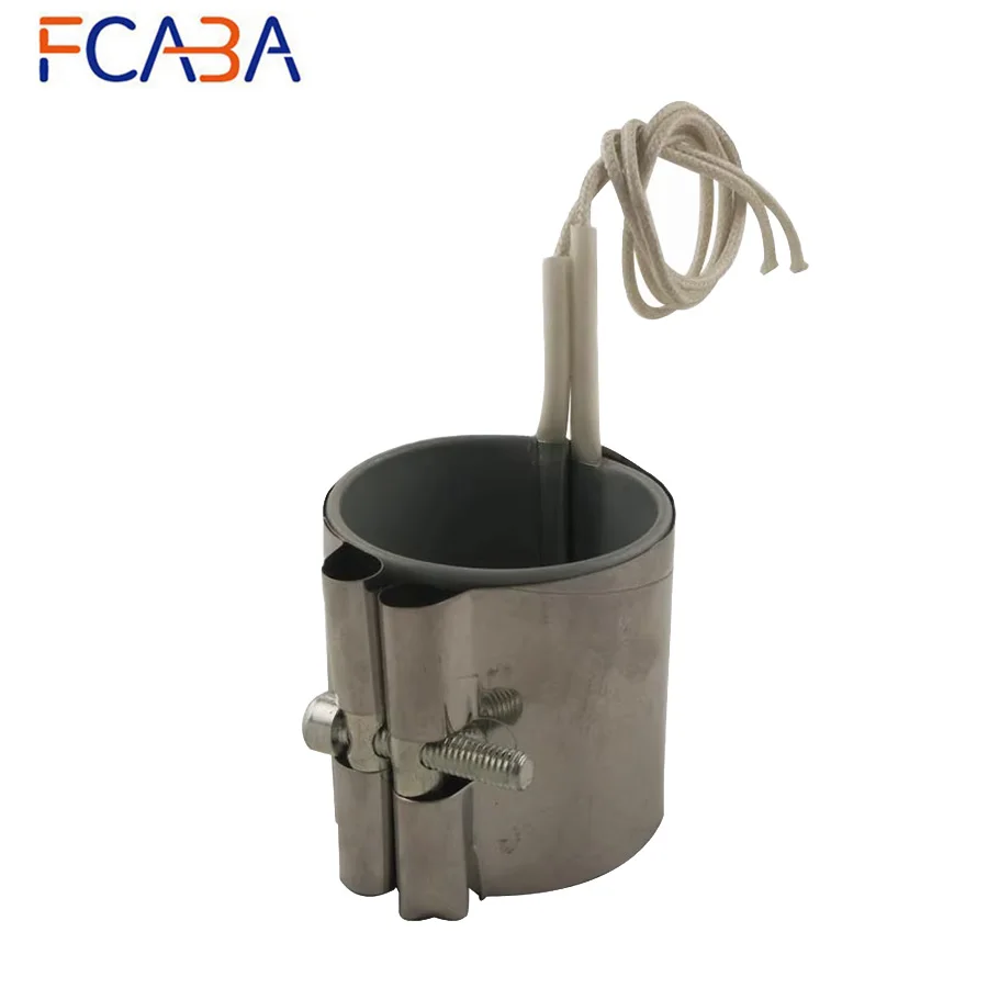 

FCABA 70*60mm Mica Band Heater 220V 400W Stainless Steel Heating Element for Injection Machine