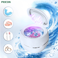 Ultrasonic Cleaner Denture Ultrasound Bath Household Ultrasonic UV Cleaner for Washing Denture Jewelry Dental Ultrasonic Cleaner