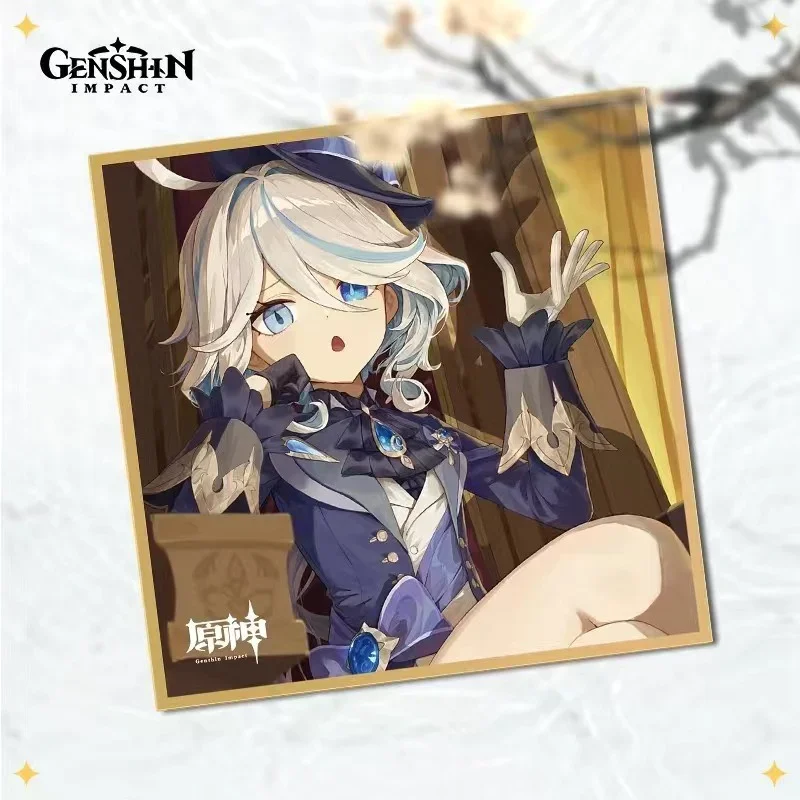 

Anime Genshin Impact Furina Tighnari Cosplay Coloured Paper Trading Card Gift Ambitus