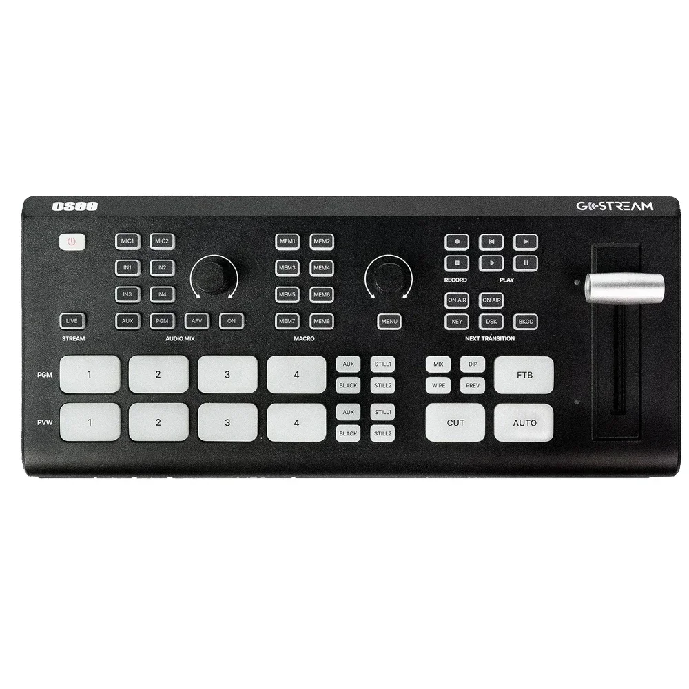 Osee Gostream Deck Video Switcher 4 Kanaals Hdmi Ontvangstfunctie Met Ndi Voor Live Streaming Video Laptop