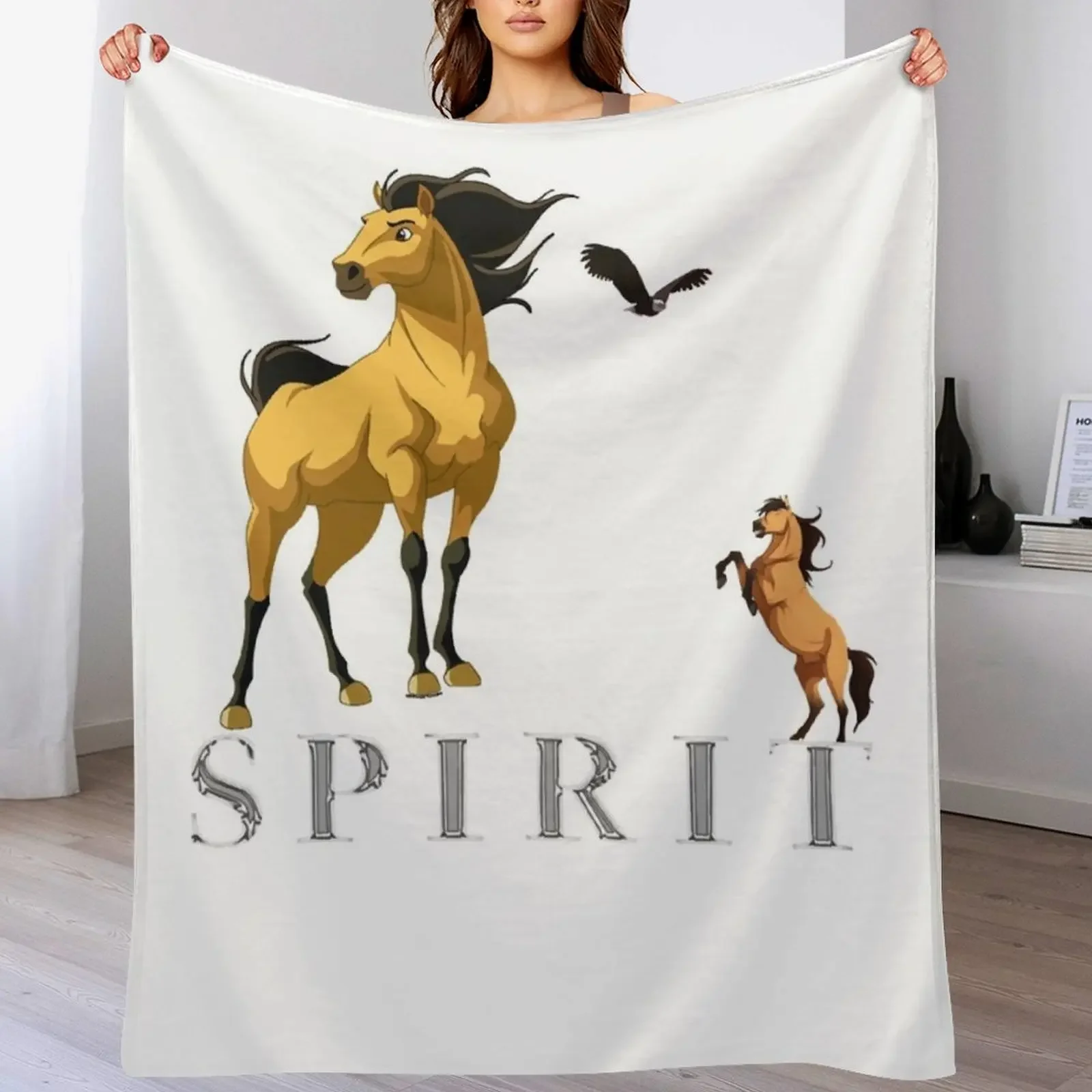 

Spirit Stallion of the Cimarron Classic Throw Blanket Stylish Couch Blanket for Home Living Room