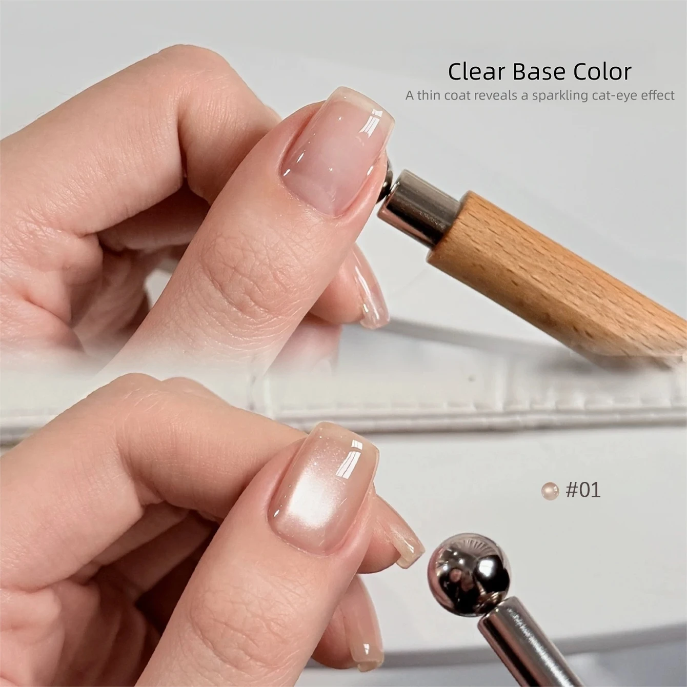 MIANEL 10ML Autumn Plain Water Cat Eye Gel Nagellack 2026 Neuer Funkelnder Klarer Glasperlen-Katzen-Magnetgel Nagelkunst – Detail 5