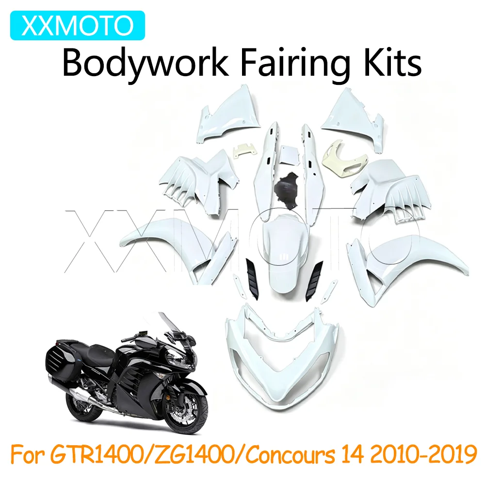 For Kawasaki GTR1400 ZG1400 Concours 14 GTR ZG 1400 Motorcycle Unpainted Full Fairing Injection Bodywork Kit Cowl Panel Cover