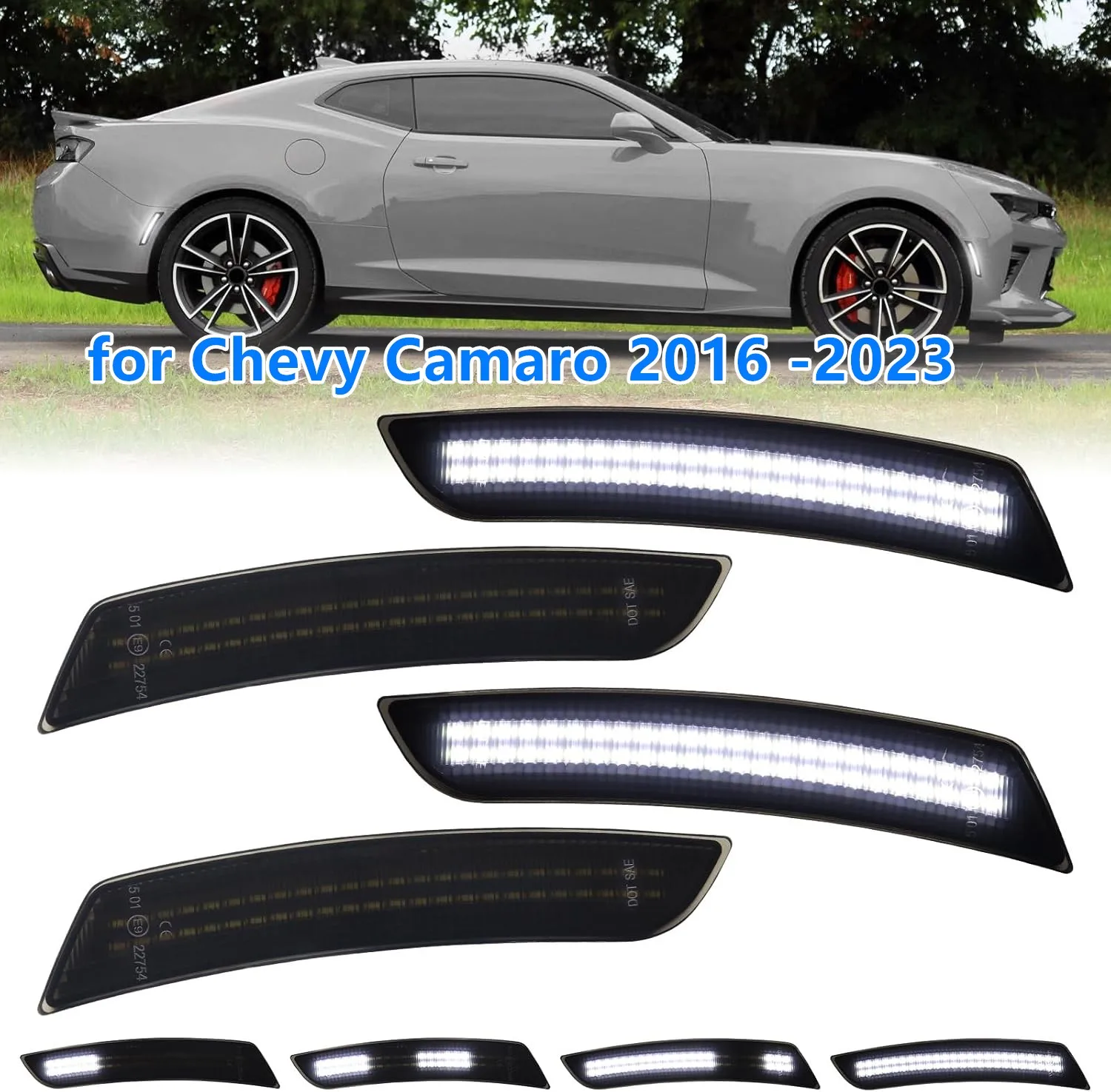 

Dynamic Scanning LED Side Marker Lights for Chevy Camaro Cadillac CTS Cadillac ATS Bumper Signal Lamps Chevrolet marker lamps