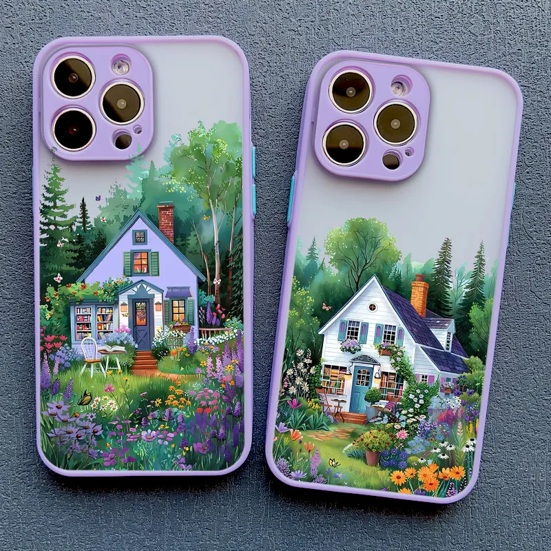 Wunderschöne Natur-Wald-Baum-Buchhandlung Handyhülle für iPhone 14 13 12 11 Pro Max 17 15 16 Pro Max 14 Plus Mini XS X XR Schutzhüllen – Detail 14