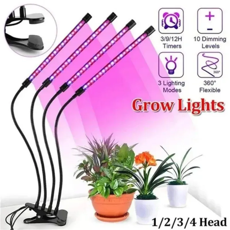 

Full Spectrum Timer Setting Hydroponic Greenhouse USB LED Plant Grow Light Indoor Garden Dimmable Levels Grow Light