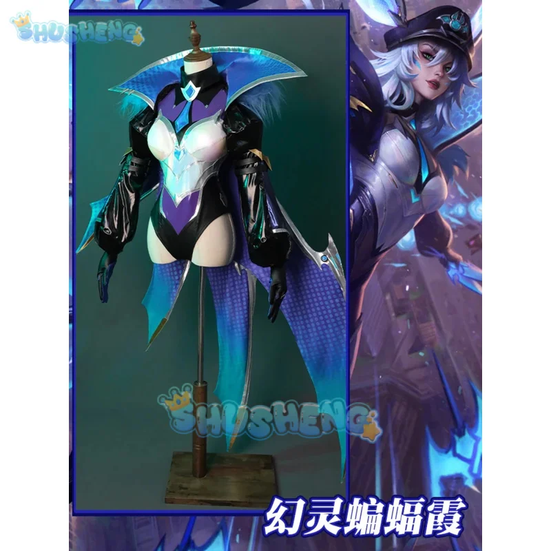 Shusheng  LoL Xayah Wraith Squad Women Cosplay Costume Cos Game Anime Party Uniform Hallowen Play Role Clothes Clothing