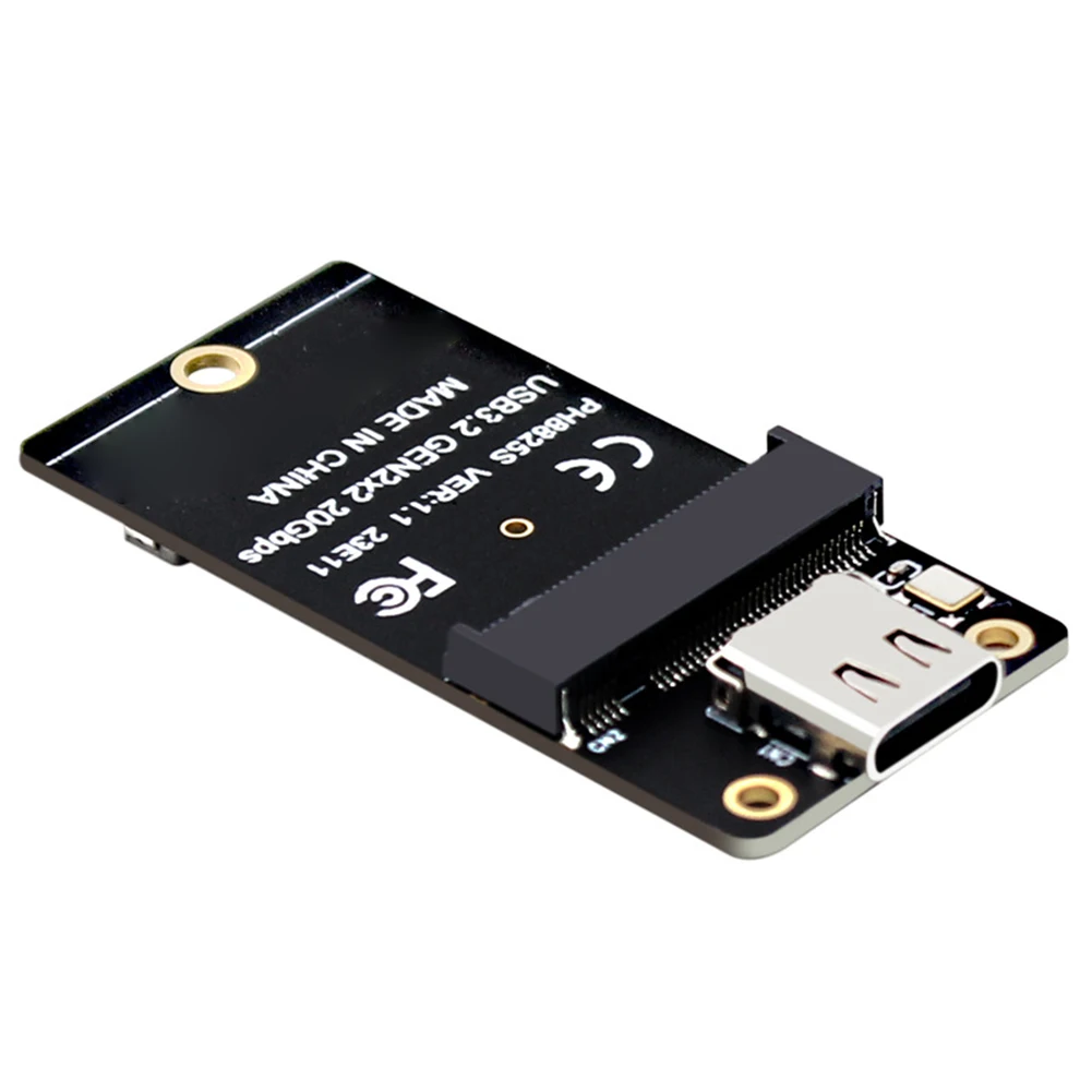 for M.2 To Type C Riser Board USB3.2 Gen2x2 NVME Conversion Board 20Gbps Adapter Board 2000MB/s for SSD 2230/42/60/80 Dropship