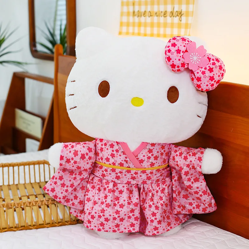 Nuovo 35-60 cm Sanrio Peluche Kawaii Kimono Kitty Giocattolo Peluche Per Bambini Compleanno Regalo Di Natale per I Bambini Vacanza Bambola