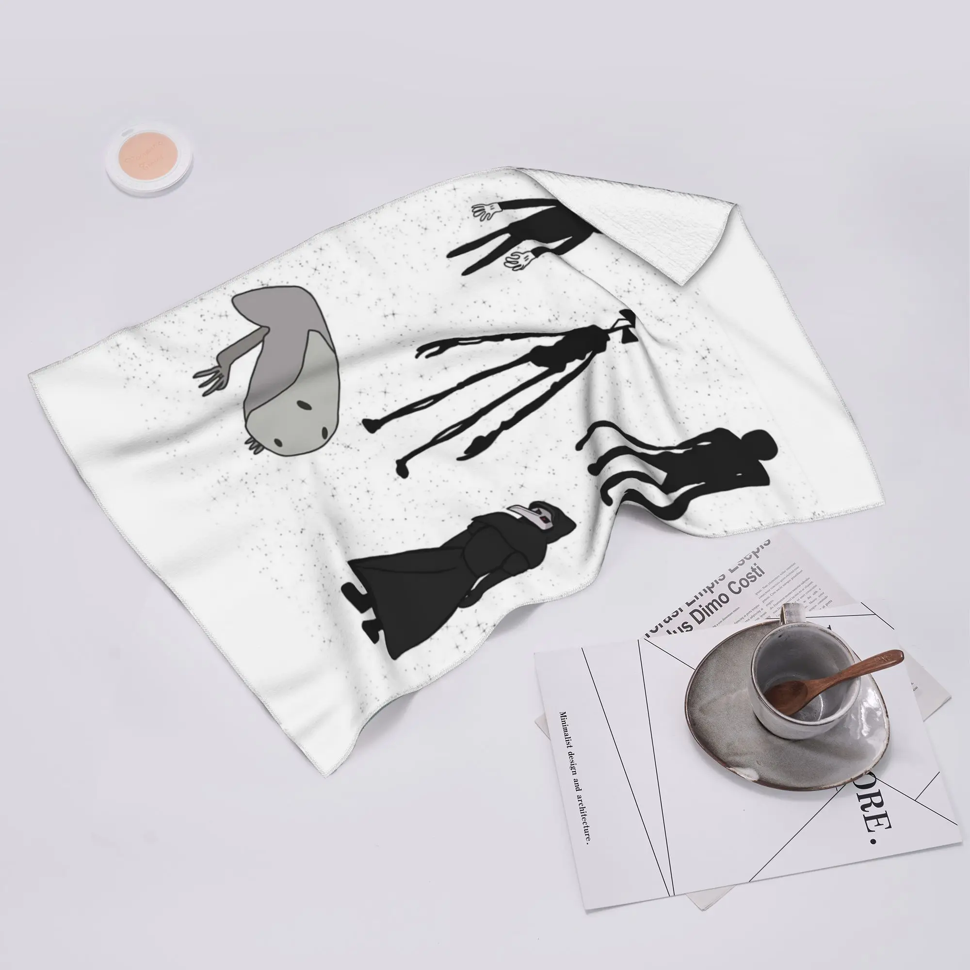 Custom Siren head, breaking news, witch dr, bridge worm, cartoon cat Soft Face Towel Quick Dry Pool Bath Cotton Towels Absorbent