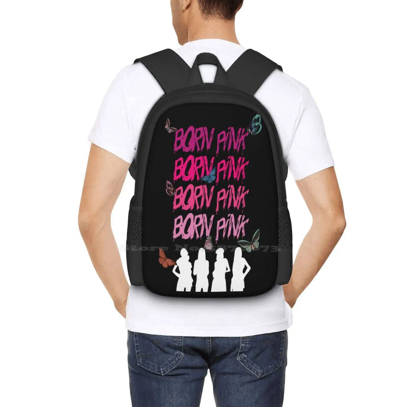 Born Pink - Be Blink Hot Sale Schoolbag Backpack Fashion Bags Kpop Blink Born Pink Lisa Rose
