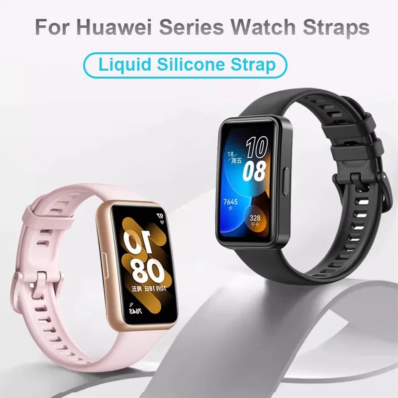 Pasek silikonowy do paska Huawei Band 8 9. Beacelet z miękkim etui. Wymienne akcesoria do paska do zegarków. Pasek sportowy Huawei Band 9.