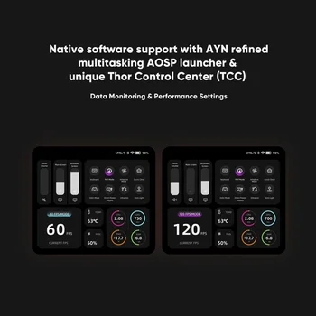 AYN Thor 6'' OLED Dual Screen Gaming Handheld Qualcomm Snapdragon CPU Android13 6000mAh Battery Hall Stick Game Console Fast Charging 5