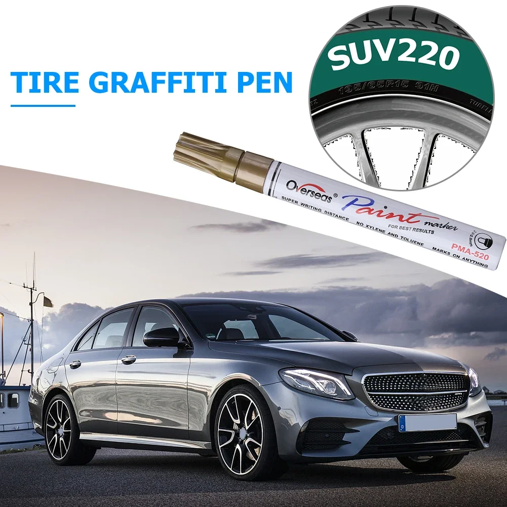 Car Motorcycle Scratch Repair Pen Colorful Waterproof Wheel Tire Oily Mark Pen Tyre Paint Marker Pen for Car Moto Tire Styling image 4