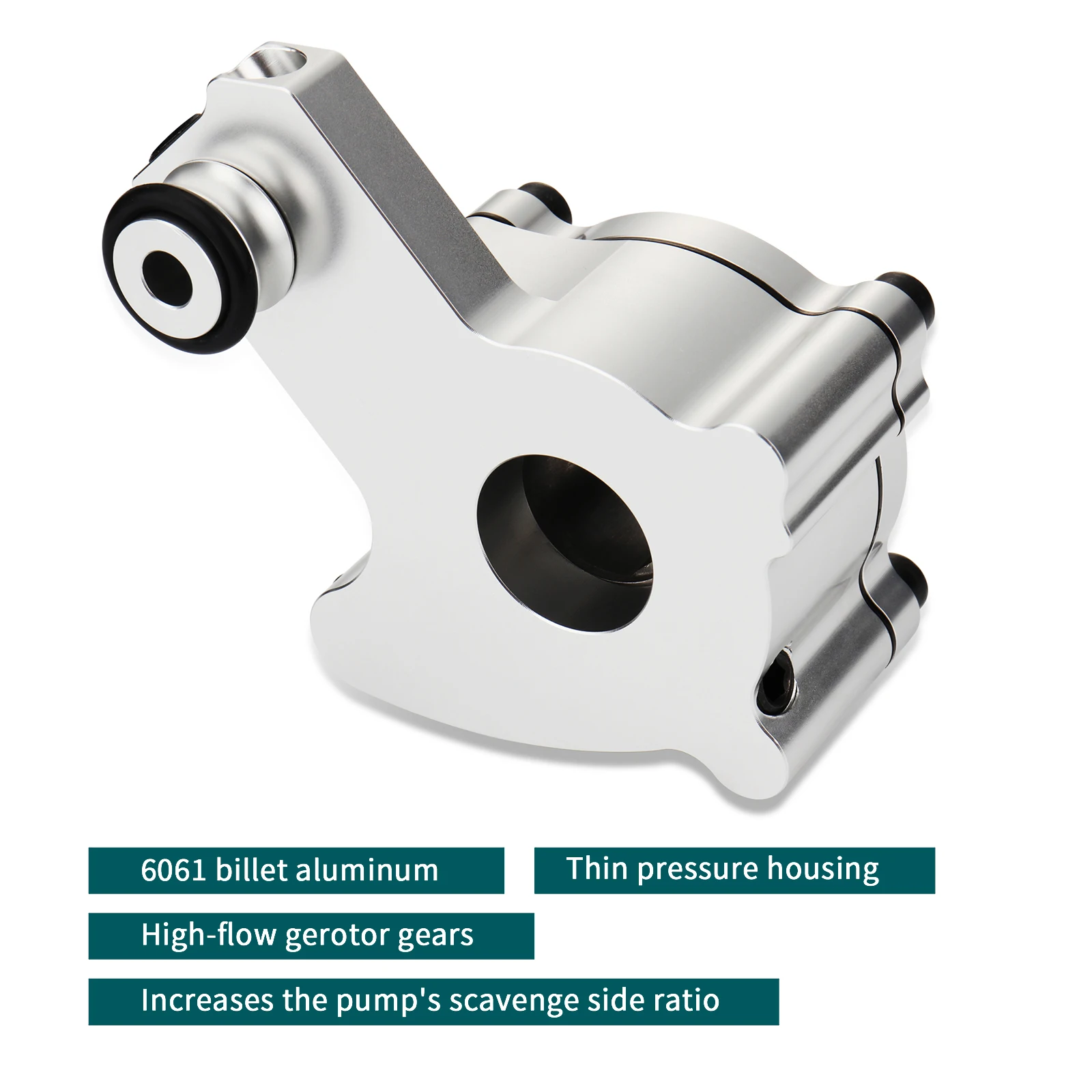Motorcycle High Flow Volume Oil Pump for  1999-2006 Touring Softail Dyna Twin Cam 88 Engine Models, Chrome