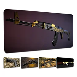 Rifle Pistol Revolver Gun AK47 INS Tide Large Cartoon Anime Gaming Mouse Pad Keyboard Mouse Mats Desk Mat Accessories