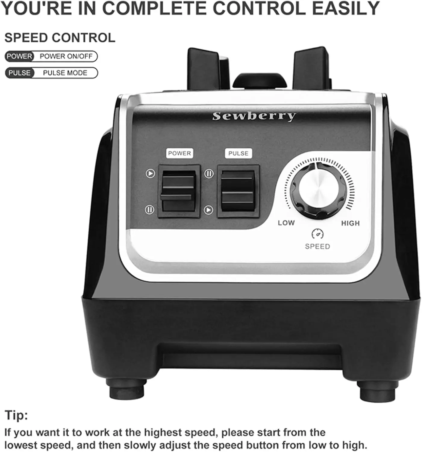 خلاط احترافي على سطح الطاولة للاستخدام المنزلي والتجاري، خلاط عصير عالي السرعة 2200 وات للمخفوقات والعصائر مع 70O
