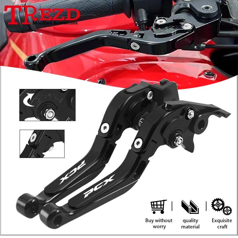 

Hot Sales For PCX125 PCX150 PCX 125 150 13-20 Extendable Motorcycle Lever Adjustable Folding Brake Clutch Levers pcx125 pcx150