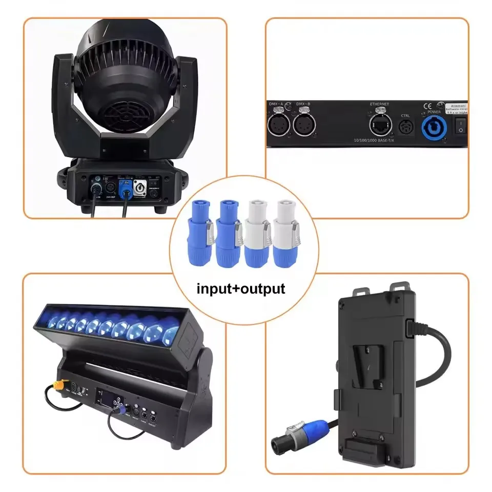 For NAC3FCA NAC3FCB NAC3MA 3Pin Powercon Connector 20A 250V Power Male Plug Adapter for Stage Light LED Screen Audio Equipment view 5