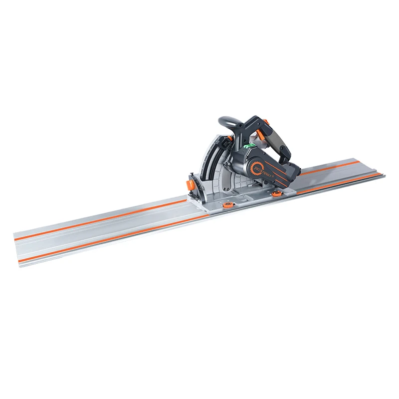 JZY Professional Electric Wood Saw Track 2000w SJ-60 Brushless Track Circular Saw Plunge Cut Circular Track Saw with Guide Rail