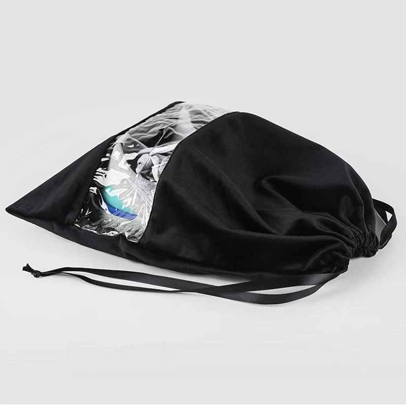 50 x 49 CM Women's Fashion 2023 Drawstring Bag Promotional Draw String Dust Bags Eco Velvet Fabric Shoes Bag Storage With Cord