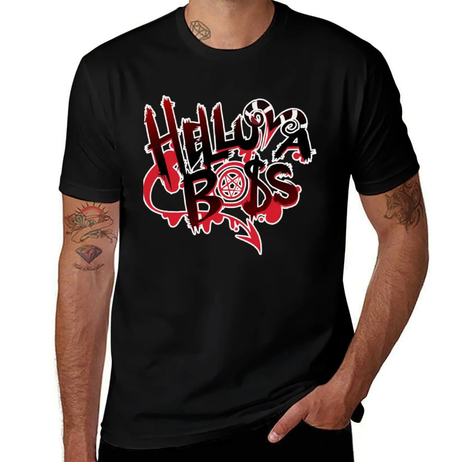 

Helluva boss Classic . T-Shirt summer top sports fans blue archive fitted t shirts for men