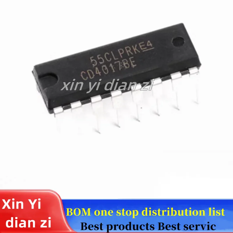 1pcs/lot CD4017BE CD4017 DIP16 ic chips in stock
