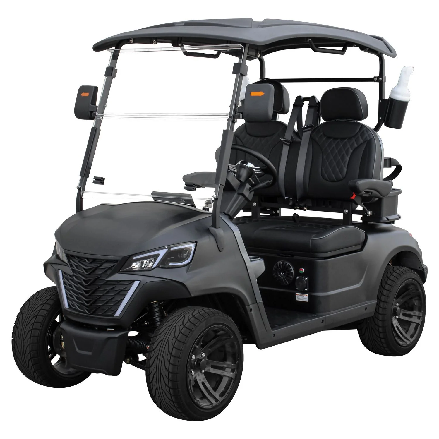 Advanced 72V Lithium 2 Seater Black Off-Road Utility EV Golf Cart Buggy Scooter Latest Design