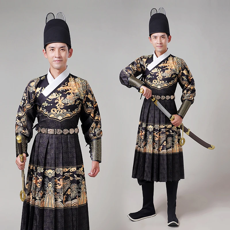 Chinese Ancient Ming Dynasty Jinyiwei Robe Men Spring Uniform Official Cloth Include Belt Wrister