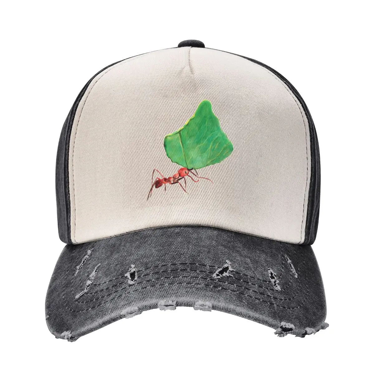 Little Ant Carrying a Big Leaf Baseball Cap Military Tactical Cap sun hat Men's Baseball Women's