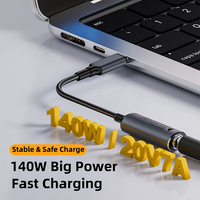 140W 100W DC 7.4x5.0 Female to USB C Type C PD Power Adapter Converter PD Fast Charging Cable for Macbook Huawei Xiaomi