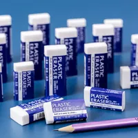 10pcs Exam Eraser Pencil Writing Wipe Clean Leave No Marks Soft Do Not Hurt The Hands of Primary School Creative Stationery T