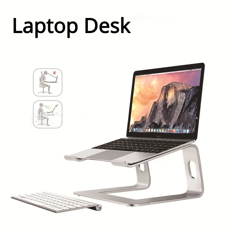 Aluminum Alloy Laptop Stand Detachable Laptop Desk Computer Metal Stand Raised Laptop Desk Bed Desk Office Furniture