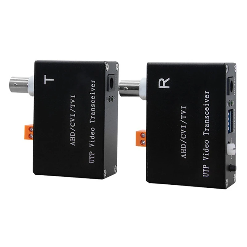 1 Channel Active Video Balun For CCTV Camera Twisted Pair Transmitter Bnclong Range For AHD TVI CVI 5/10MP