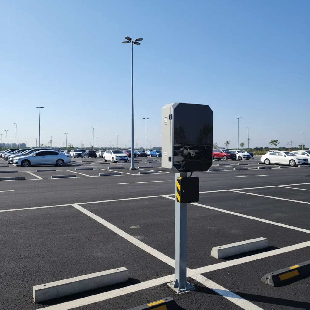 Solar Ventilated EV Charger Protection Enclosure with Security Lock and Waterproof  for Outdoor Use