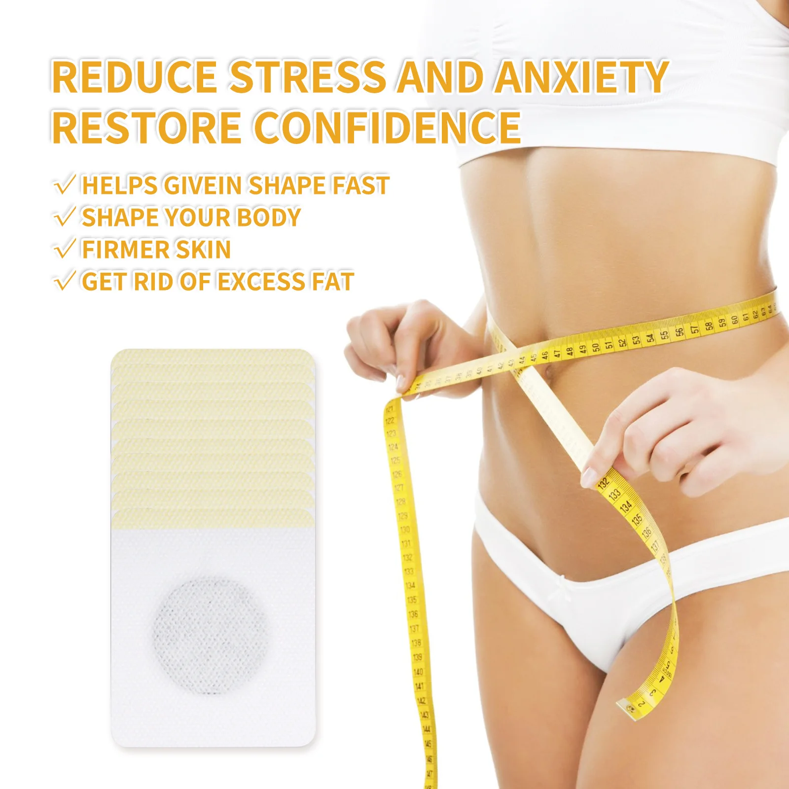 

Bee Venom PatchesTighten and Tighten The Abdomen Thighs Belly Worship Meat Navel Acupoints To Shape The Body Improve Stomach