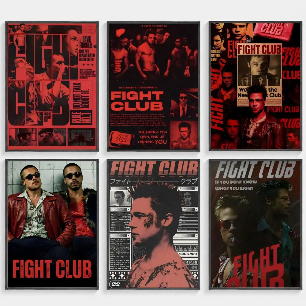 Movie F-Fight C-Club Poster HD art, waterproof, sticky wall, home decoration (living room, bedroom, bar), aesthetic