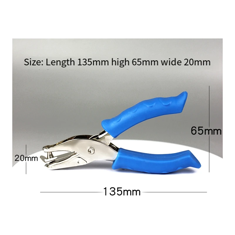 3 Piece Handle Puncher 1/4 Inch Of Hole Handheld Puncher For Office School Supplies,Can Be Used For Labels,Greeting Cards