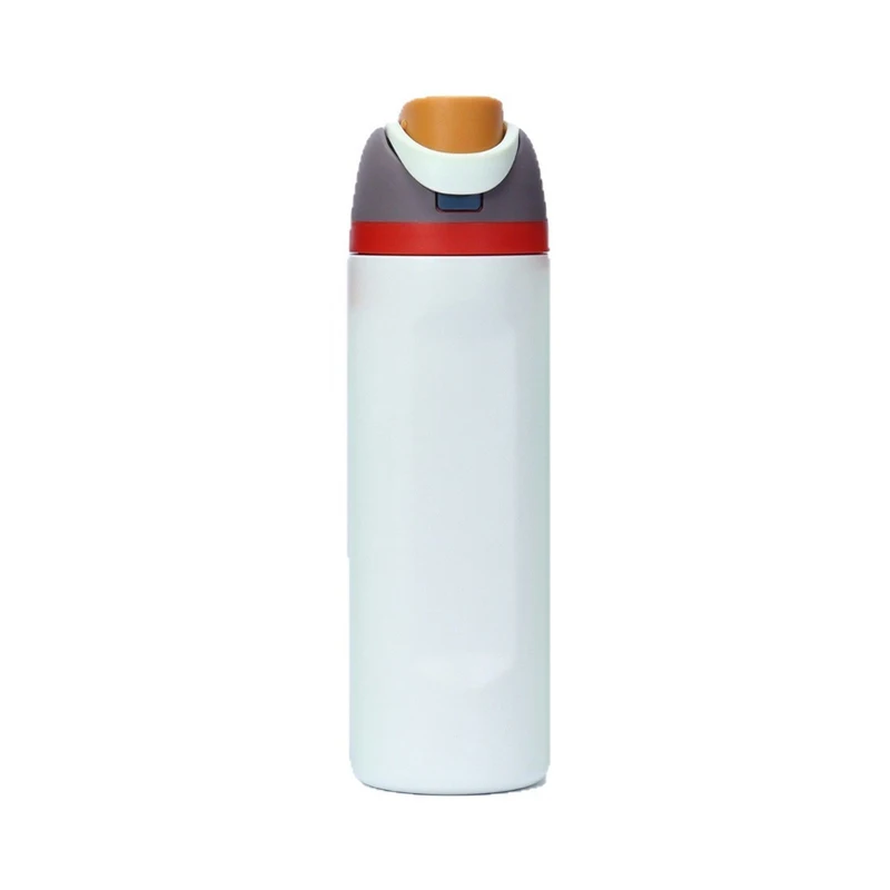 JUSTINLAU Draagbare 19/24/32oz Thermosbeker Vacuümfles Fruitmok Riemfles RVS Reistuit Warm & Koud Houdende Waterfles