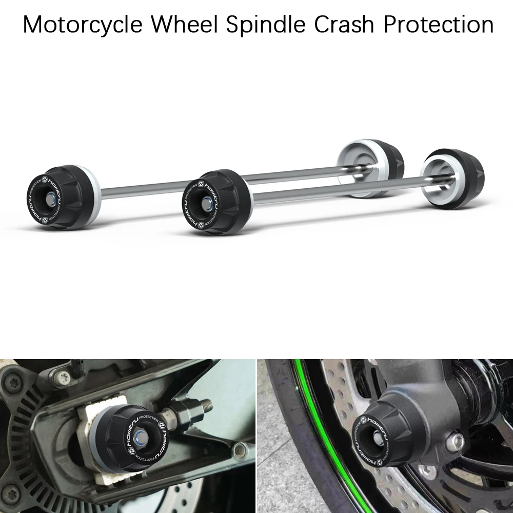 For Suzuki GSX-S1000 F Y Z GT FT FZ 2015-2023 Front Rear Wheel Protector Axle Fork Crash Slider Fit Accessories
