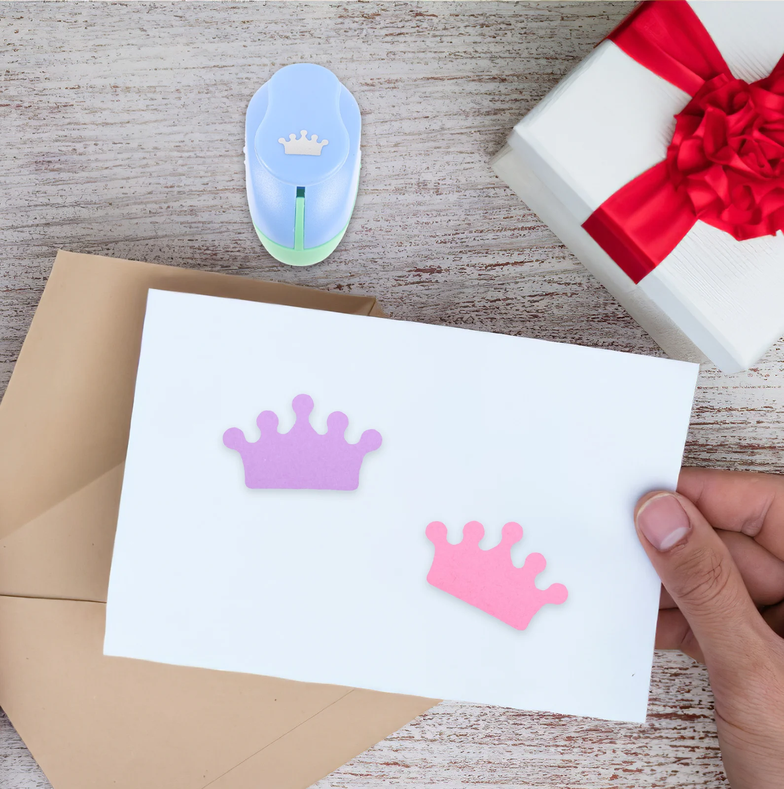 

Crafts Making Paper Punch Manual Hole Puncher DIY Hole Puncher for Scrapbook Cards Gift Tags Paper Crafting Supplies